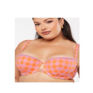 🧡💖Gingham padded balconette bra 💖🧡